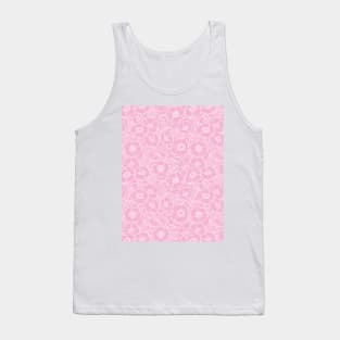 Pink rose pattern Tank Top